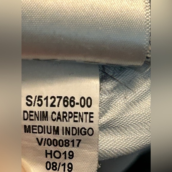 GAP Carpenter Pants button fly women’s 16 blue indigo high rise 90’s crop grunge - Picture 15 of 16